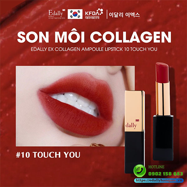 Son môi Collagen Edally EX Hàn Quốc cao cấp chính hãng màu Đỏ gạch quyến rũ
