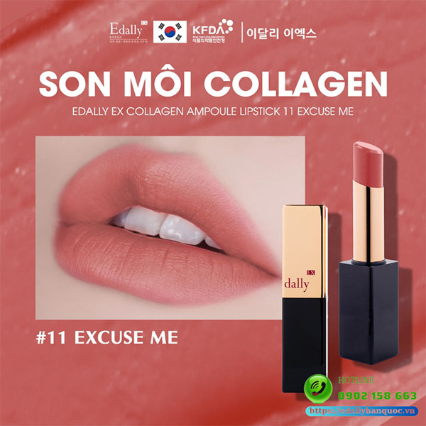 Son môi Collagen Edally EX Hàn Quốc cao cấp chính hãng màu Hồng Nude sexy