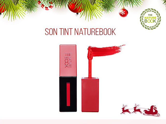 Makeup đơn giản, nhẹ nhàng với Son tint The Nature Book Hàn Quốc