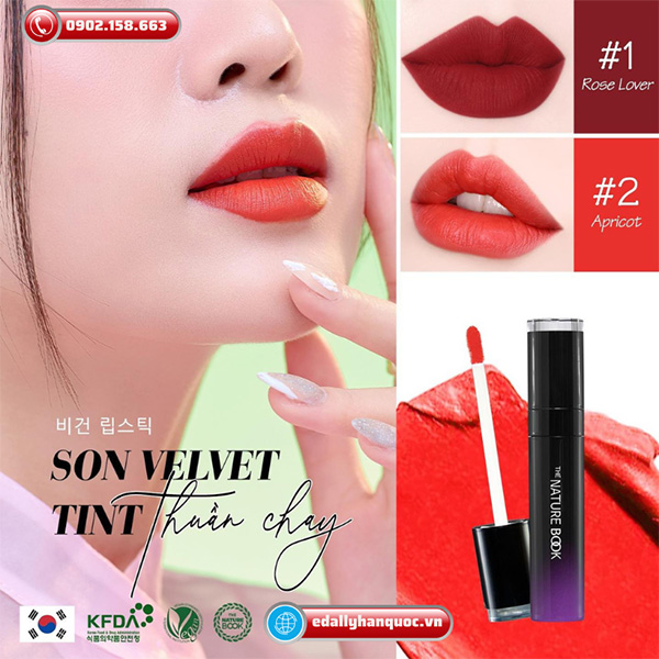 Son tint thuần chay Hàn Quốc The Nature nhập khẩu chính hãng