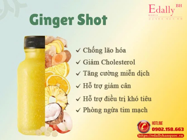 Sử dụng ginger shot có tác dụng gì?