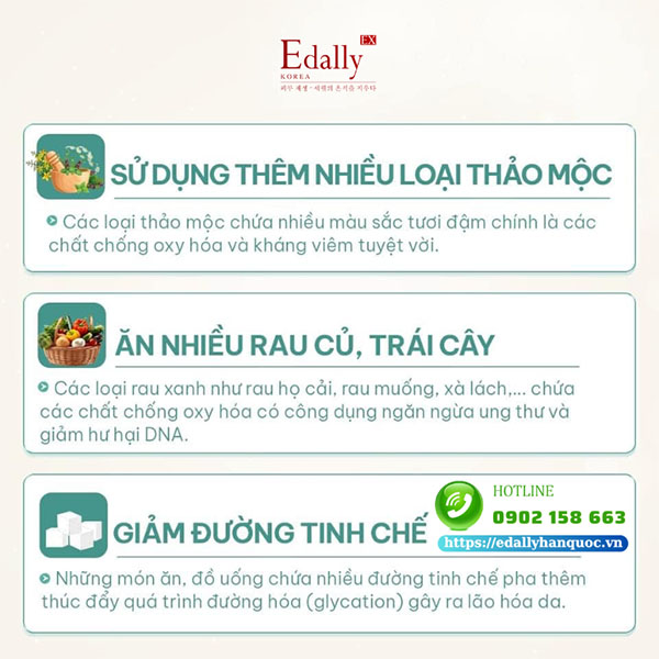 Sử dụng thêm nhiều loại thảo mộc, ản nhiều rau củ và trái cây, giảm đường tinh chế trong khẩu phần ăn là bí kíp giúp chị em trẻ đẹp hơn mỗi ngày