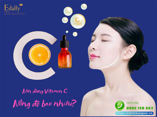 Nên sử dụng vitamin C nồng độ cao bao nhiêu % là hợp lý