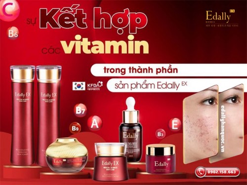 Sự Kết Hợp Độc Đáo Các Vitamin Trong Bảng Thành Phần Sản Phẩm Mỹ Phẩm Edally EX