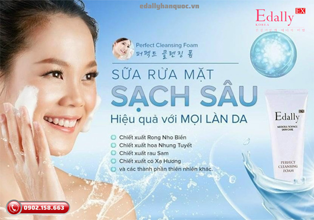 Sữa rửa mặt sạch sâu Edally EX Hàn Quốc nhập khẩu chính hãng