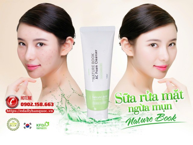 Sữa rửa mặt ngừa mụn The Nature Book Hàn Quốc