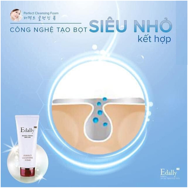 Sữa Rửa Mặt Sạch Sâu Edally EX Hàn Quốc với công nghệ tạo bọt siêu nhỏ