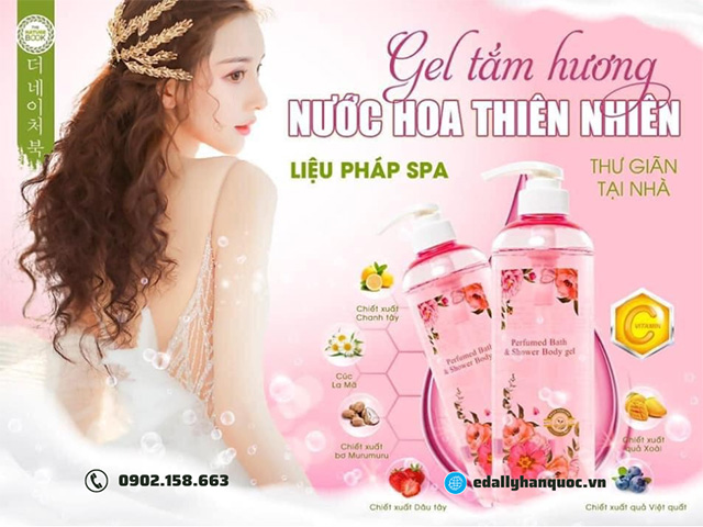 Sữa tắm hương nước hoa thiên nhiên The Nature Book nhập khẩu chính hãng