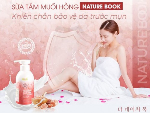 Sữa Tắm Muối Hồng Nature Book - Khiên Chắn Bảo Vệ Da Trước Mụn