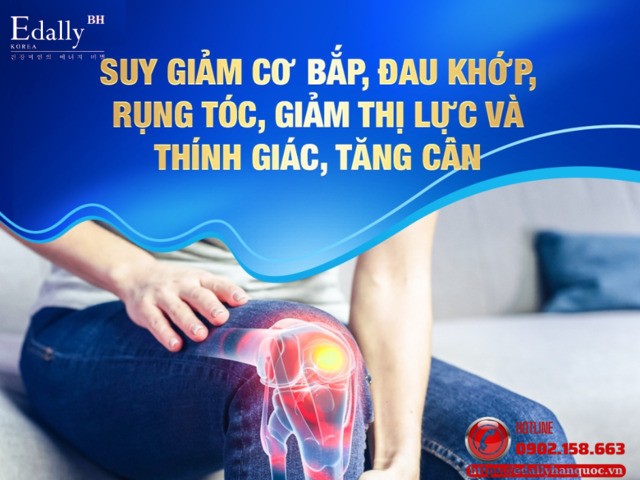 Suy giảm cơ bắp, đau khớp, rụng tóc, giảm thị lực và thính giác, tăng cân là những dấu hiệu lão hóa của cơ thể thường bị bỏ qua