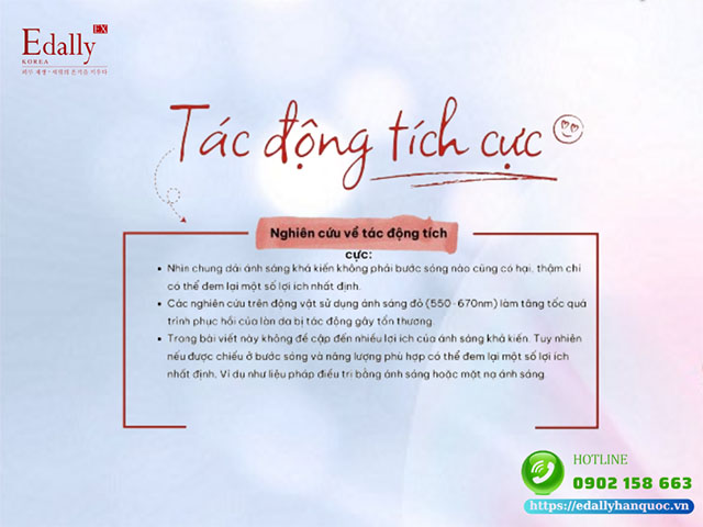 Ánh sáng nhìn thấy tác động tích cực như thế nào đến làn da?