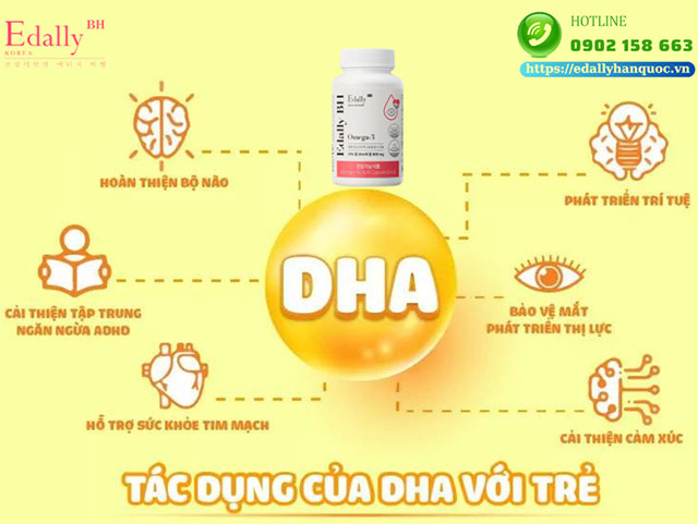 Lợi ích của DHA đối với sự phát triển của trẻ nhỏ