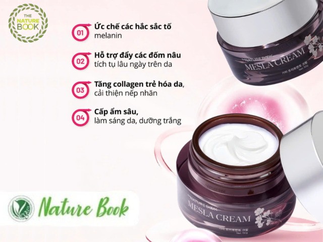 Công dụng của Kem ngừa nám dưỡng trắng da The Nature Book Hàn Quốc