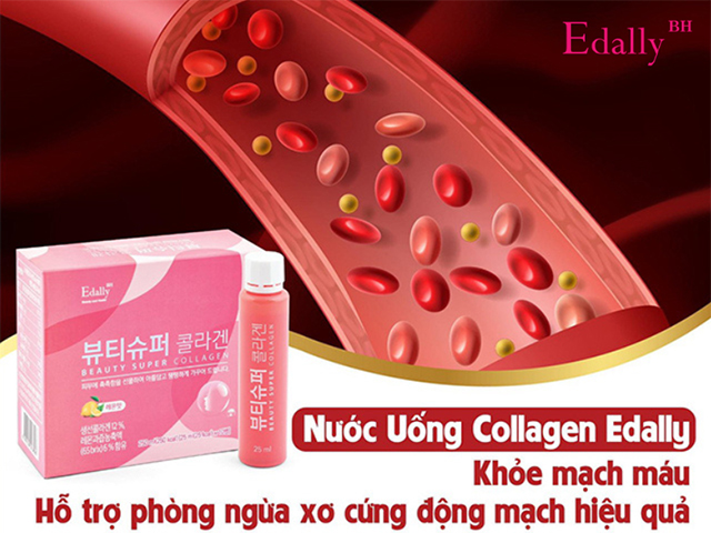 Tác dụng của Nước Uống Beauty Super Collagen Edally Hàn Quốc với mạch máu