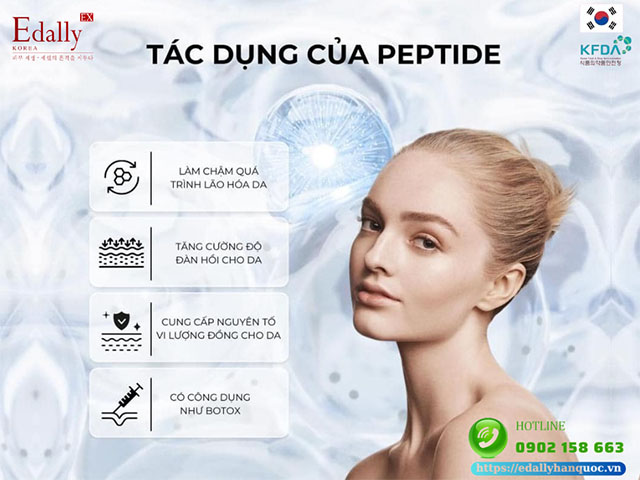 Tác dụng của peptide mang lại cho làn da
