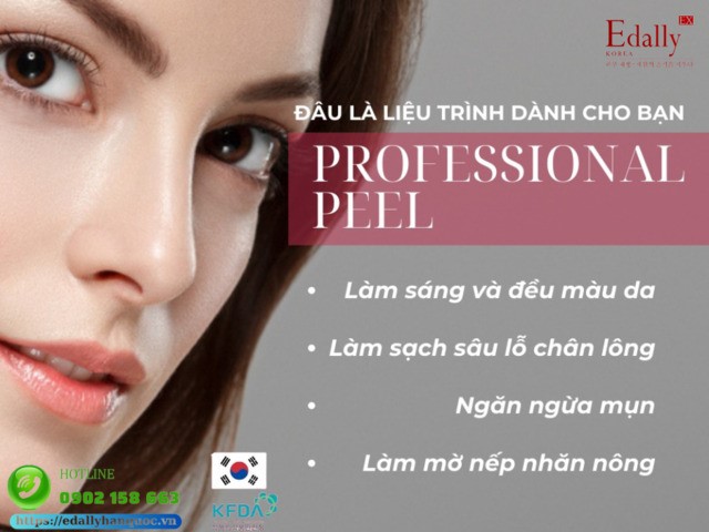 Tác dụng của Professional peel đối với làn da