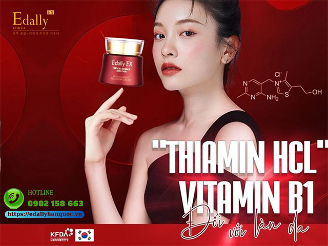 Tác dụng của Thiamin HCl (Vitamin B1) đối với làn da là gì?