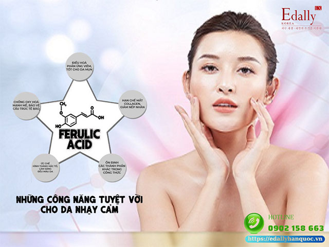 Những tác dụng kỳ diệu của Ferulic Acid cho da nhạy cảm muốn treatment an toàn hiệu quả