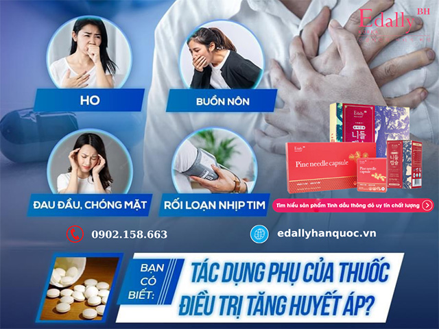 Tác dụng phụ của những nhóm thuốc điều trị bệnh tăng huyết áp