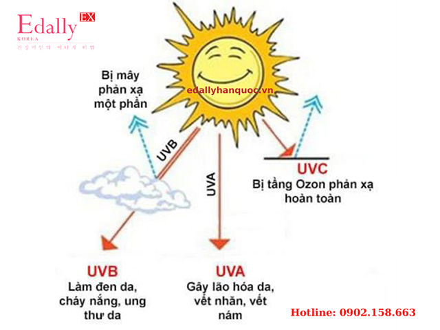 Tác hại của ánh nắng mặt trời trên làn da