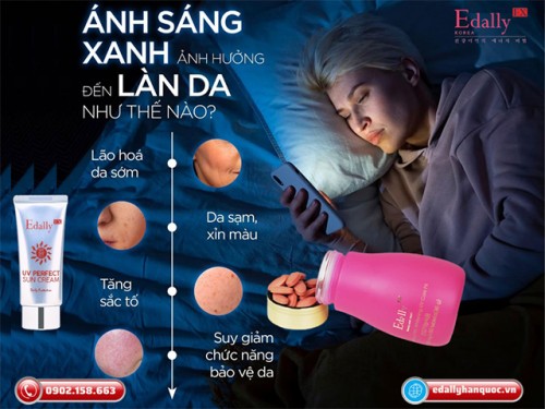 Tác Hại Của Ánh Sáng Xanh Đối Với Làn Da