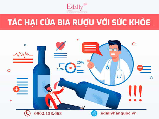 Tác hại của rượu bia đối với sức khỏe là gì?