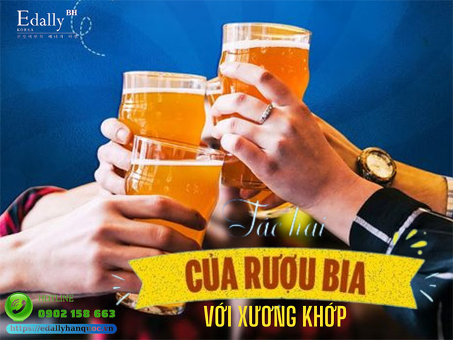 Tác hại của rượu, bia và các sản phẩm có cồn đối với xương khớp là gì?