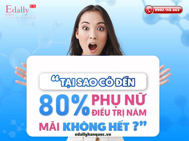 Tại sao có đến 80% phụ nữ điều trị nám da kéo dài, cứ tái đi tái lại mãi không hết