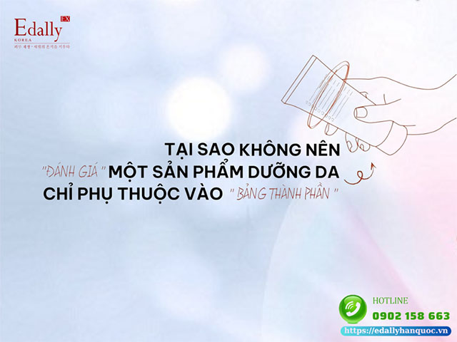 Tại sao không nên đánh giá một sản phẩm dưỡng da chỉ phụ thuộc vào bảng thành phần của nó?