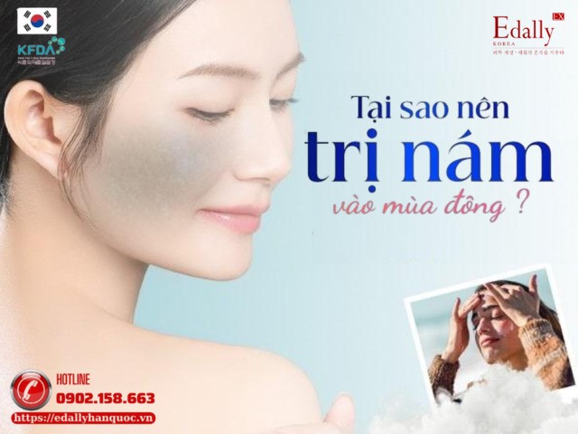 Tại sao nên điều trị nám da vào mùa đông?