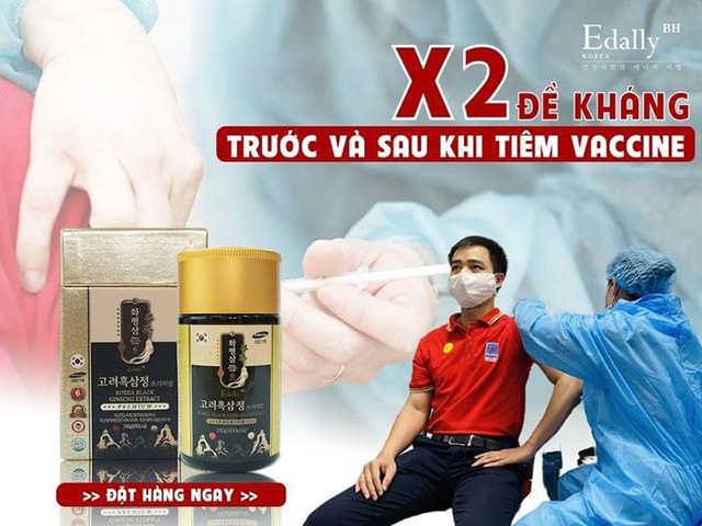 Tác dụng của Cao Hắc Sâm Hwa Pyung Sam Edally Hàn Quốc nhập khẩu, chính hãng có tác dụng X2 đề kháng trước và sau khi tiêm vaccine