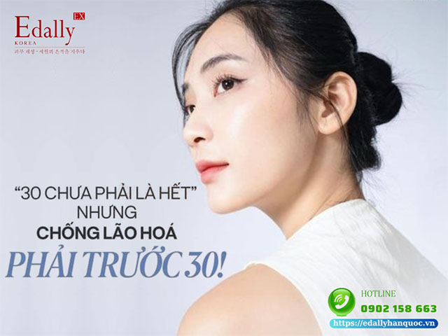 30 tuổi chưa phải là hết nhưng chống lão hóa phải trước 30 tuổi