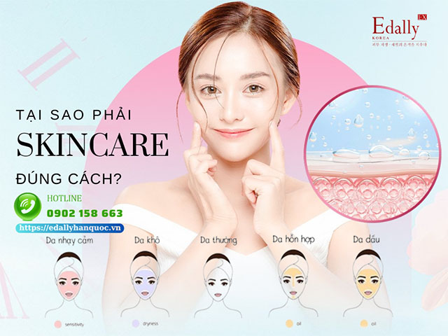 Tại sao phải skin care đúng cách theo đúng quy trình chăm sóc da?