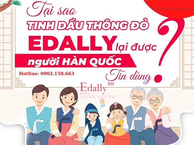 Tại Sao Tinh Dầu Thông Đỏ Edally BH Lại Được Người Hàn Quốc Tin Dùng Đến Vậy?