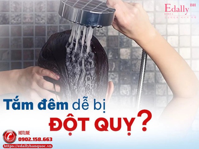 Tắm đêm có bị đột quỵ không?