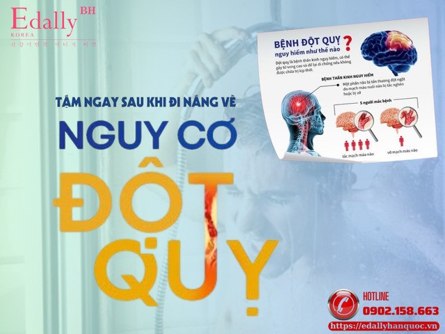 Tắm Nước Lạnh Ngay Sau Khi Đi Nắng Về Cẩn Trọng Đột Quỵ