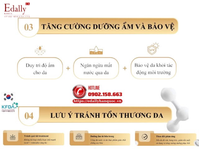 Tăng cường dưỡng ẩm, bảo vệ da và tránh làm tổn thương da khi treatment vào mùa đông