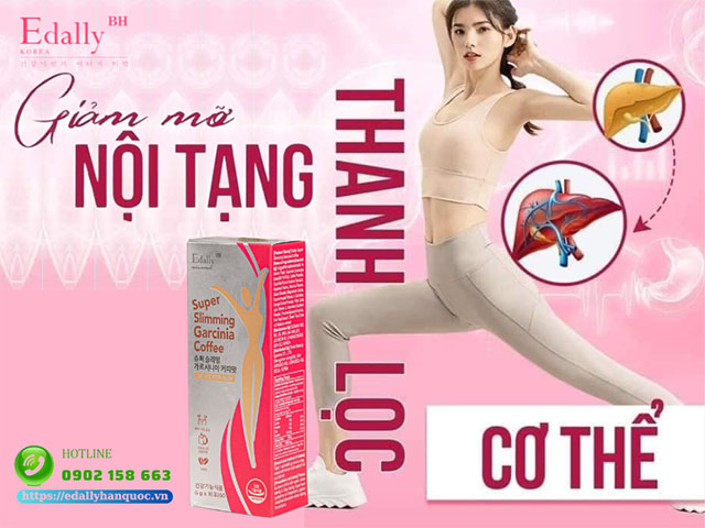 Cà phê thải độc giảm cân Edally Super Slimming Garcinia Coffee - Thải độc nội tạng, thanh lọc cơ thể