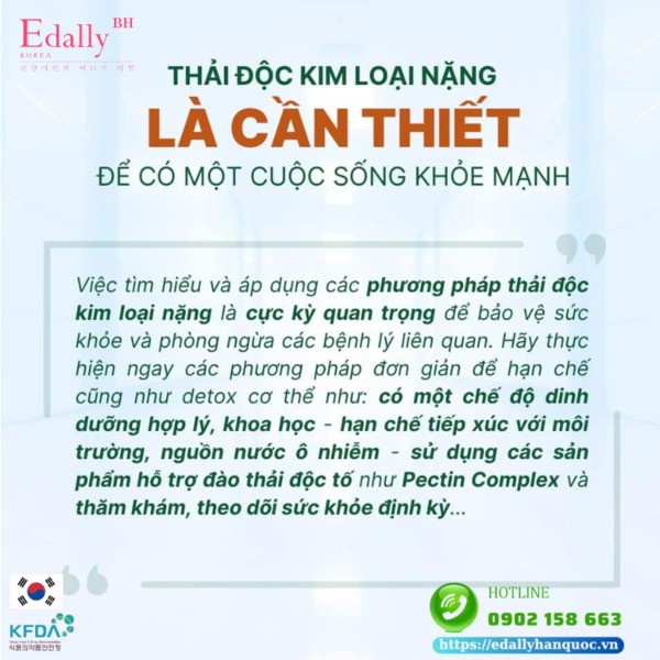 Làm thế nào để thải độc kim loại nặng trong cơ thể?