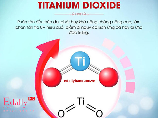 Tinanium Dioxide trong Kem chống nắng dạng thỏi Edally EX Hàn Quốc