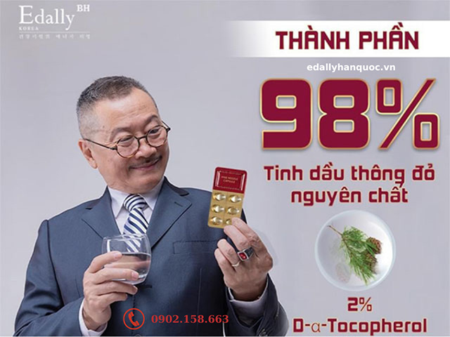 Thành phần chính của Tinh dầu thông đỏ Edally Hàn Quốc