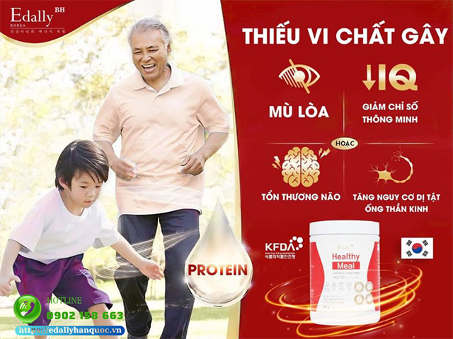 Thiếu vi chất dinh dưỡng có thể dẫn đến mù lòa, tổn thương não, thai chết lưu, tăng nguy cơ dị tật ông thần kinh...