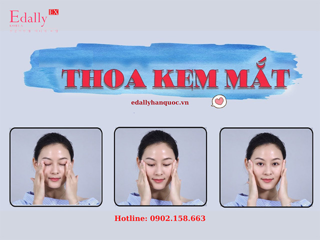 Thoa kem dưỡng mắt như thế nào?