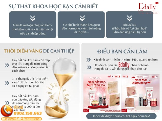 Thời điểm vàng để can thiệp và điều trị nám da được hiệu quả