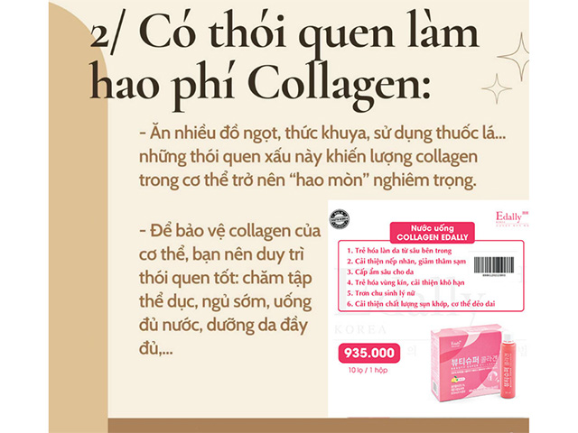 Sai lầm khi có những thói quen làm hao phí collagen của cơ thể