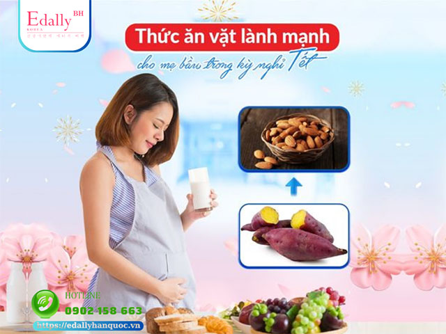 Thức ăn vặt lành mạnh cho mẹ bầu trong kỳ nghỉ lễ Tết