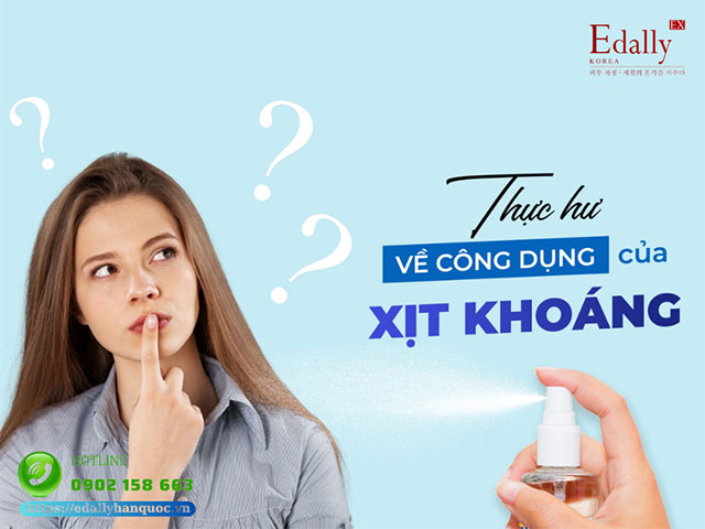 Xịt khoáng có tác dụng gì?