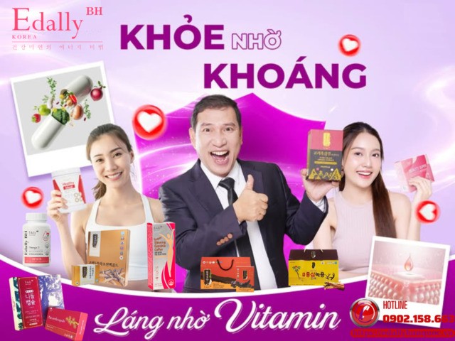 Thực phẩm bảo vệ sức khỏe Edally BH - Khỏe nhờ khoáng, láng nhờ vitamin