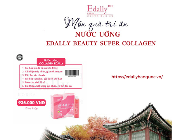 Sản phẩm Nước Uống Beauty Super Collagen Edallycủa thương hiệu Thực Phẩm Bảo Vệ Sức Khỏe Edally BH Hàn Quốc
