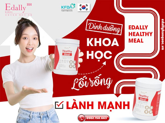Thực phẩm bổ sung Edally Healthy Meal Cookies & Cream Taste nhập khẩu chính hãng Hàn Quốc